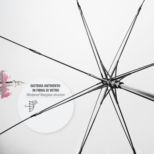 Paraguas Perletti mujer 61cm automatico Transparente PARIS (6/36)