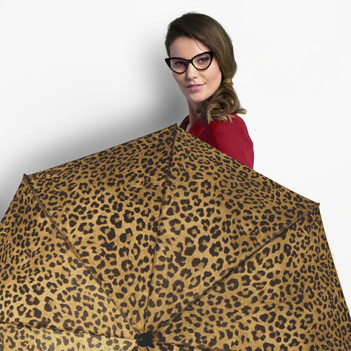 Paraguas Perletti mujer 61cm automatico print leopardo (6/36)