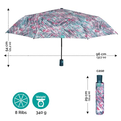 Paraguas Perletti mujer Mini 54cm automatico difuminado (6/36)