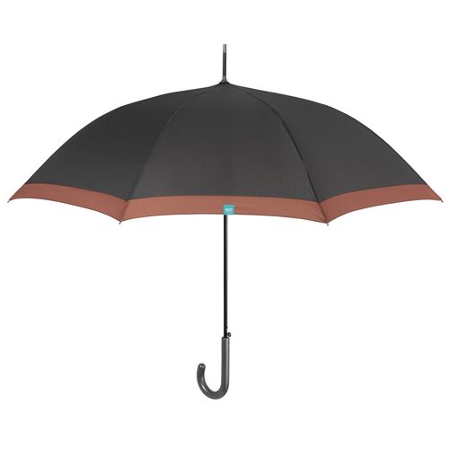 Paraguas Perletti mujer 61cm automatico liso borde colores (6/36)