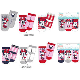 Pack 3 calcetines para bebé de Minnie Mouse