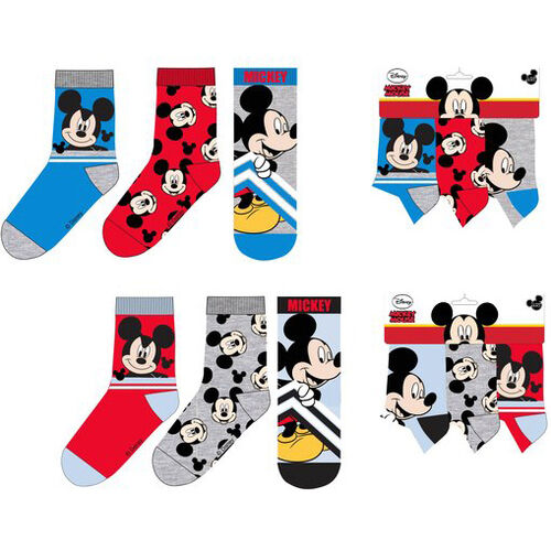 Pack 3 calcetines de Mickey Mouse