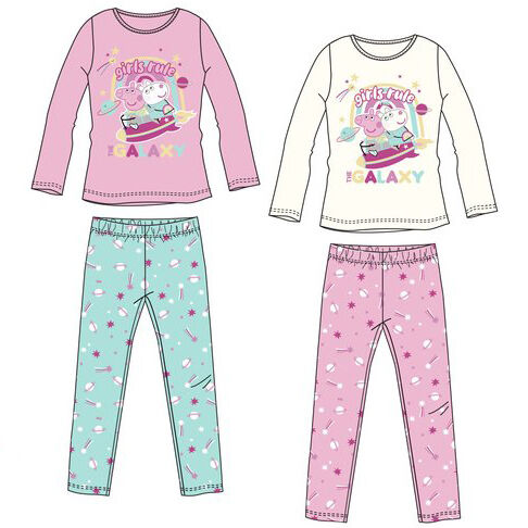 Pijama algodn manga larga de Peppa Pig