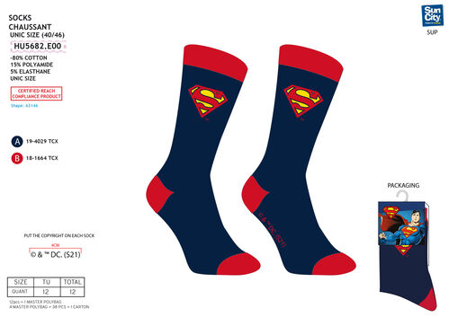 Calcetines adulto de Superman