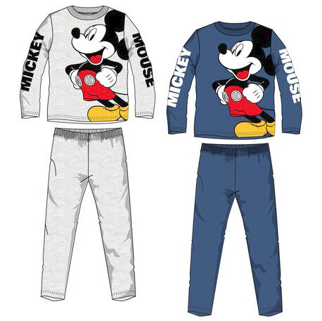 Pijama algodn manga larga de Mickey Mouse