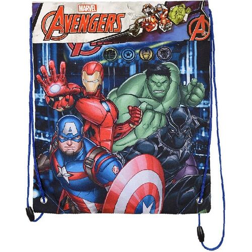 Bolsa saco cordones 37,5x31,5cm de Avengers