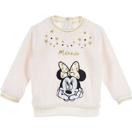 Sudadera coralina para bebé con bordados dorados de Minnie Mouse