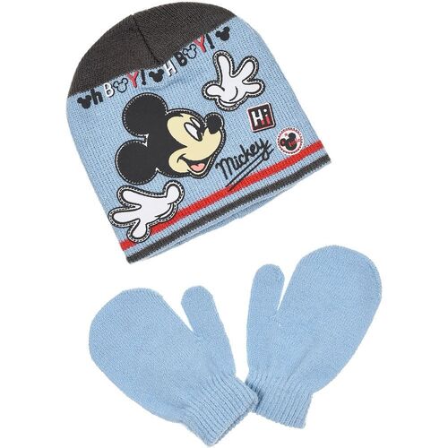 Conjunto de guantes y gorro punto para beb de Mickey Mouse