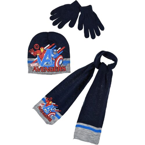 Conjunto de bufanda, guantes y gorro de punto de Avengers