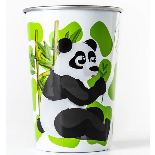 Vaso acero inox 300ml en caja de Water Revolution 'Oso Panda'