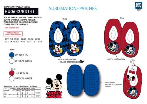 Zapatillas pantuflas de casa de Mickey Mouse