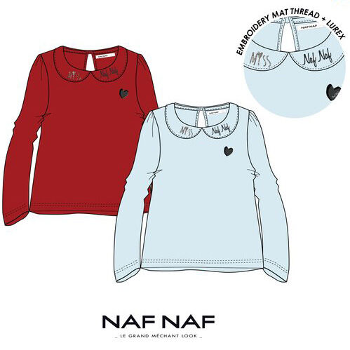 Camiseta manga larga algodn de Naf Naf