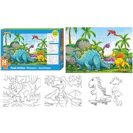 Puzzle para colorear de Dinosaurios