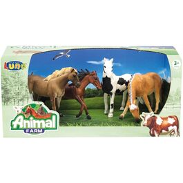 Pack 4 horse figures