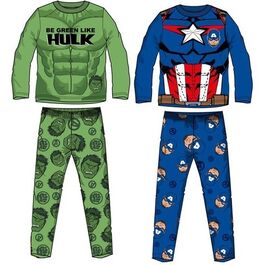 Pijama manga larga algodón de Avengers