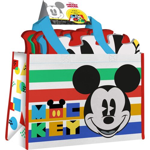 Alfombra 90x90cm puzzle eva 9 piezas con bolsa transporte de Mickey Mouse