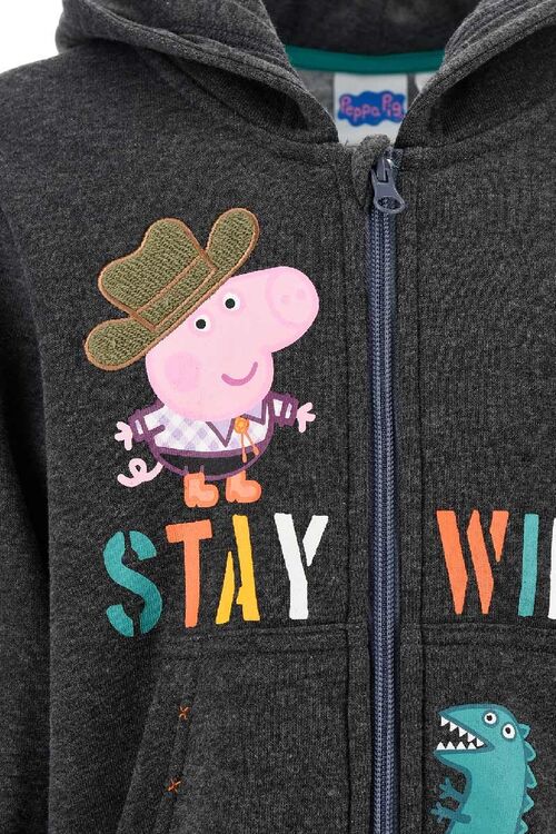Peppa Pig sweatshirt with zip, hood and pockets