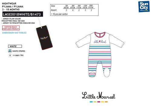Pijama pelele de Little Marcel