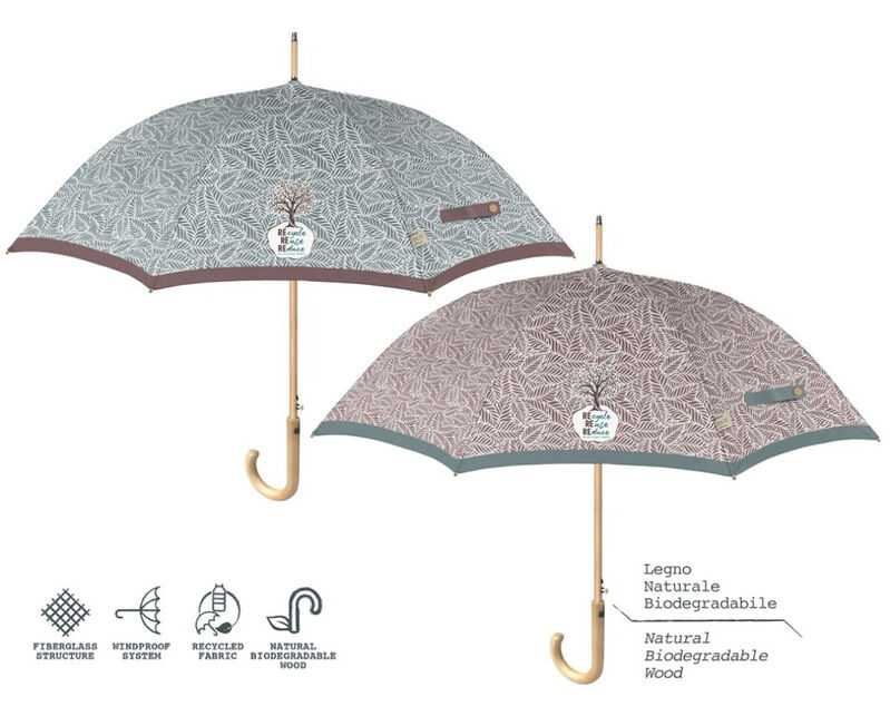 Paraguas mujer 61cm ramas materiales reciclados (6/36) - Regaliz Español