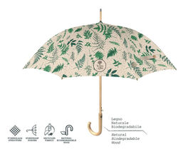 Paraguas Perletti mujer 61cm hojas materiales reciclados (6/36)