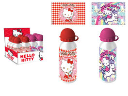 Botella cantimplora de aluminio 500ml de Hello Kitty (12/48)