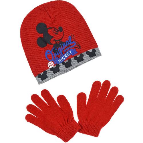 Set gorro y guantes de Mickey Mouse