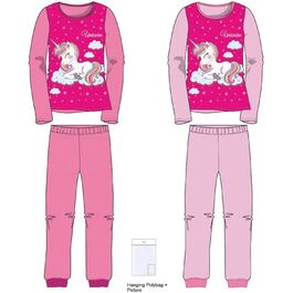 Pijama manga larga algodón de Unicornio