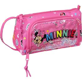 Estuche portatodo con bolsillo desplegable vacio de Minnie Mouse 'lucky'