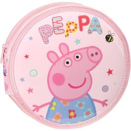 Plumier redondo 18 piezas de Peppa Pig 'having fun'