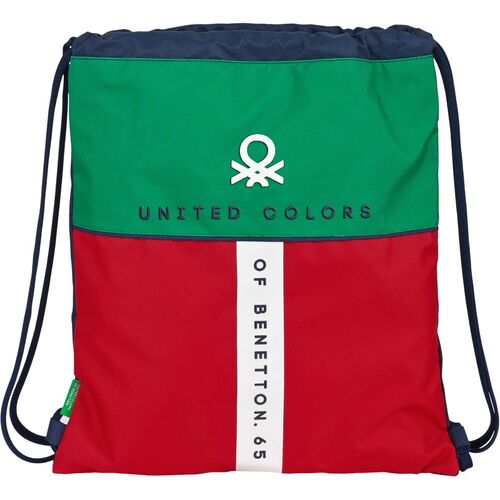 Benetton 'united' flat sack drawstring bag