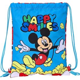 En oferta - Bolsa cordones saco plano junior de Mickey Mouse 'happy smiles'