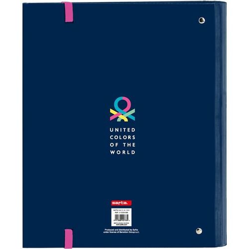 On sale - 35mm 4 ring binder with Benetton refills 'hearts'