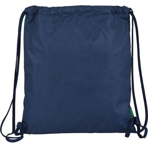 Benetton 'united' flat sack drawstring bag