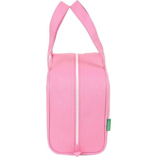 Benetton 'flamingo pink' rectangular toiletry bag