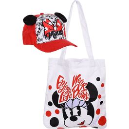 Set gorra y bolsa tela de Minnie Mouse