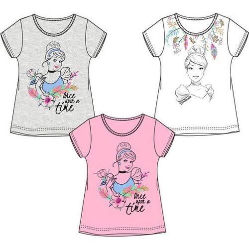 Camiseta manga corta algodn de Princesas