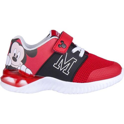 Light sole sports shoe with Mickey Mouse lights