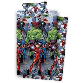 Juego sabanas algodon para cama de 90cm de Avengers