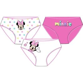 Pack 3 braguitas algodón de Minnie Mouse