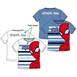 Camiseta algodón organico doble estampado de Spiderman