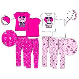 Pijama algodón manga corta de Minnie Mouse