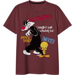 Camiseta algodón juvenil/adulto de Looney Tunes Warner