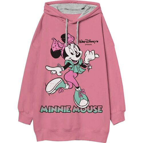 Vestido con capucha algodn juvenil/adulto de Minnie Mouse
