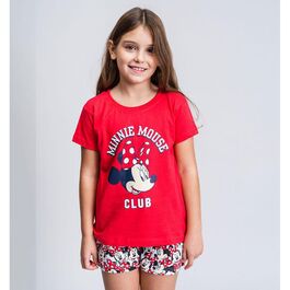 Pijama manga corta algodón de Minnie Mouse