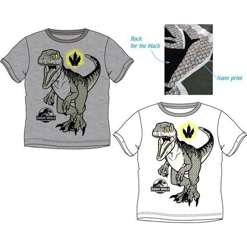 Camiseta algodn con relieve foam de Jurassic World