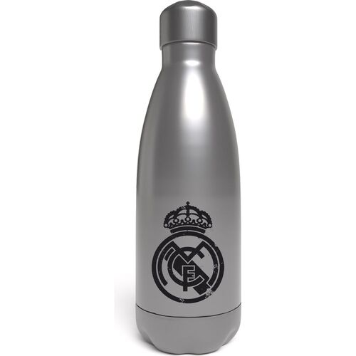 Real Madrid Botella Plateada de Acero 550ml