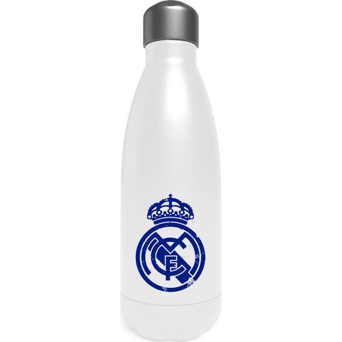 Botella cantimplora blanca acero inoxidable 550ml Real Madrid