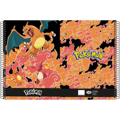 Cuaderno libreta folio 80 hojas Charmander de Pokemon