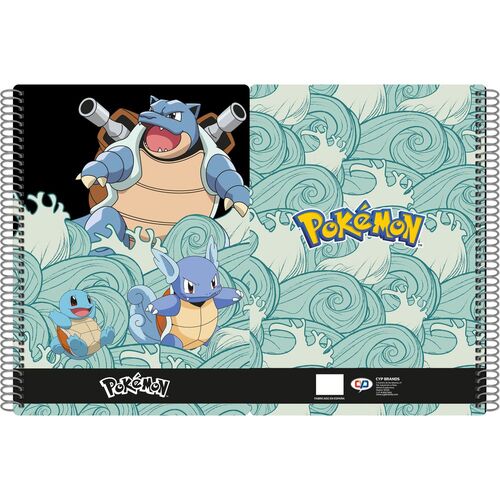 Cuaderno libreta folio 80 hojas Squirtle de Pokemon