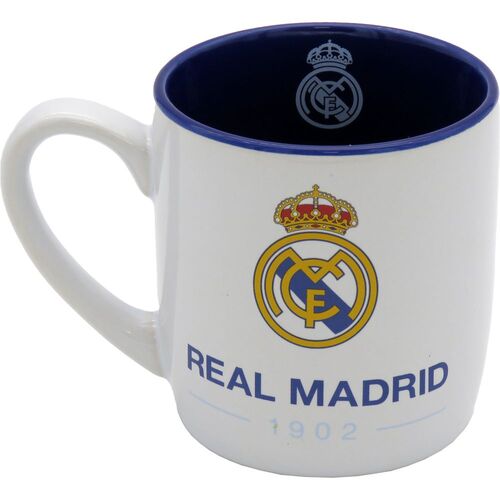 Taza lacada 350 ml en caja de Real Madrid